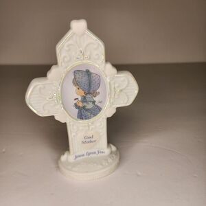Enesco Precious Moments Vintage 1998 Good Mother 5" Porcelain Cross